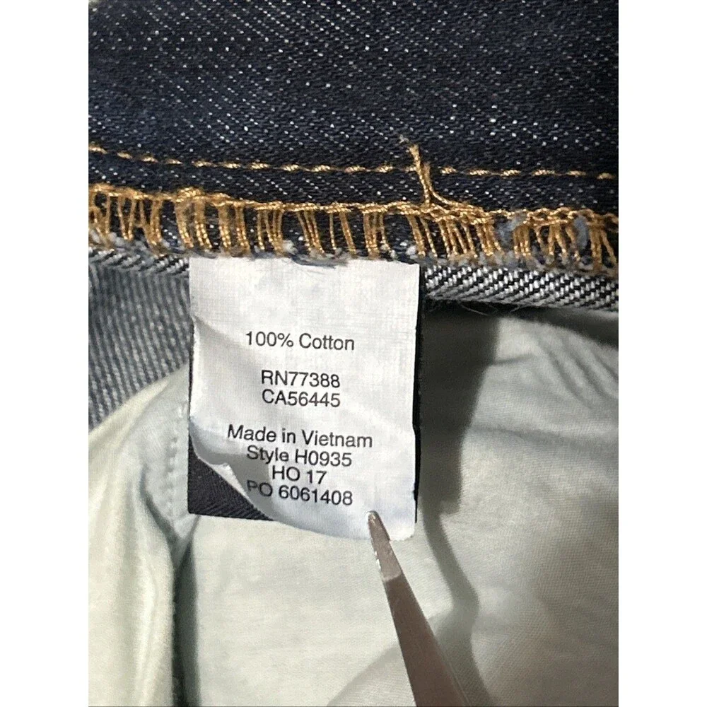 J.Crew The Driggs Jeans Mens 31x30 Dark Wash Straight Fit Slim Leg Denim Preppy
